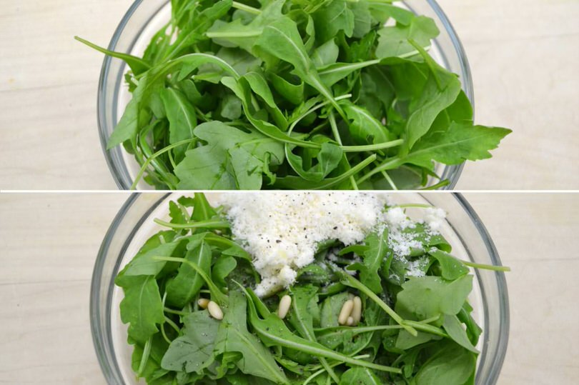 2 rucola pinoli parmigiano