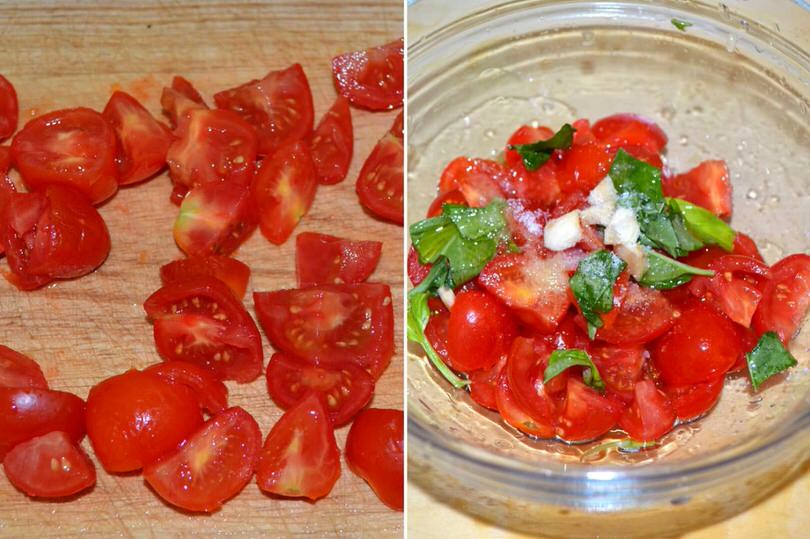 2 tagliare pomodorini