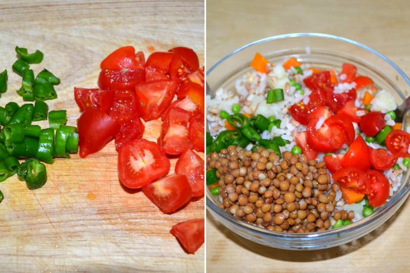 3 aggiungere lenticchie