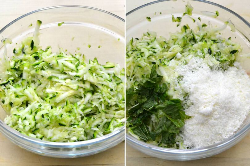 3 gzucchine formaggio basilico