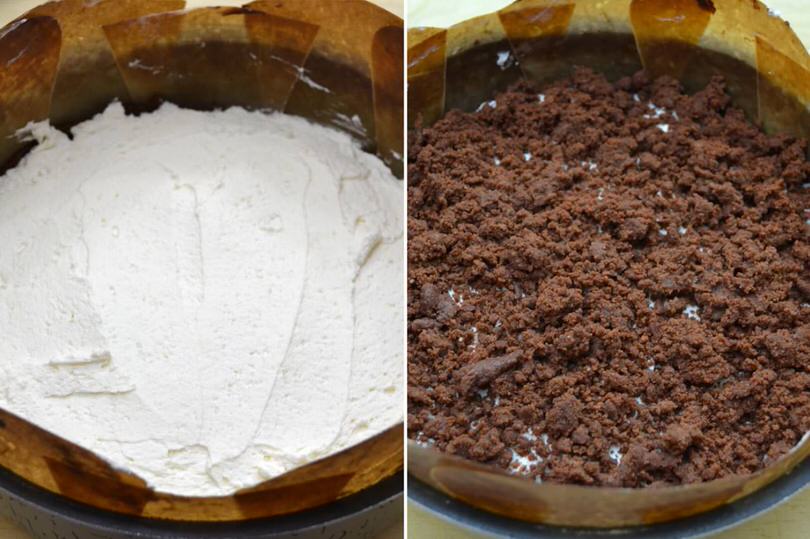 6 coprire con biscotti