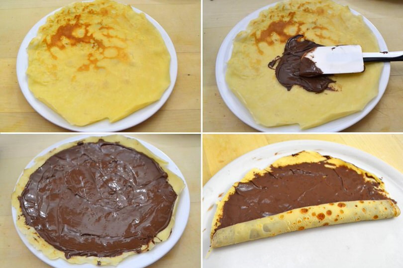 arrotolare crepes