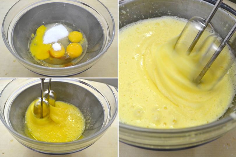 2 montare uova e zucchero