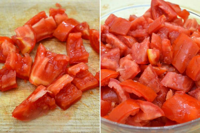 2 tagliare pomodori