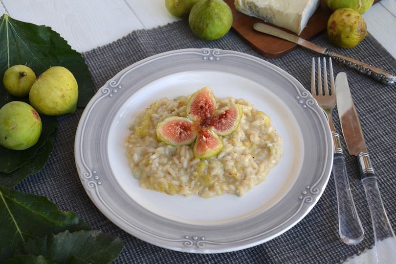 risotto fichi e gorgonzola