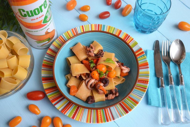 paccheri-con-polpo-e-pomodorini