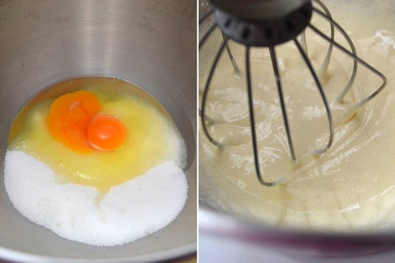 2 montare uova e zucchero