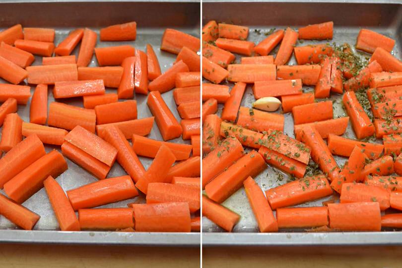 2 sistemare su teglia