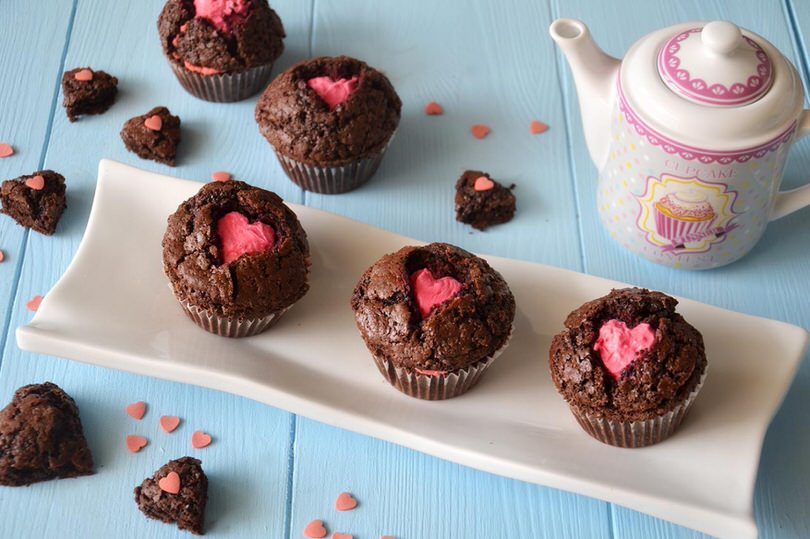 Muffin di San Valentino - Ricetta di Misya