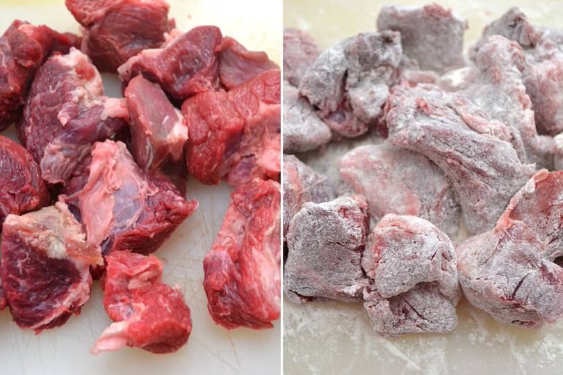 1 infarinare la carne