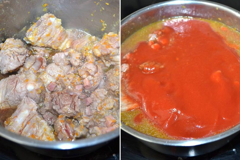 3 aggiungere sugo