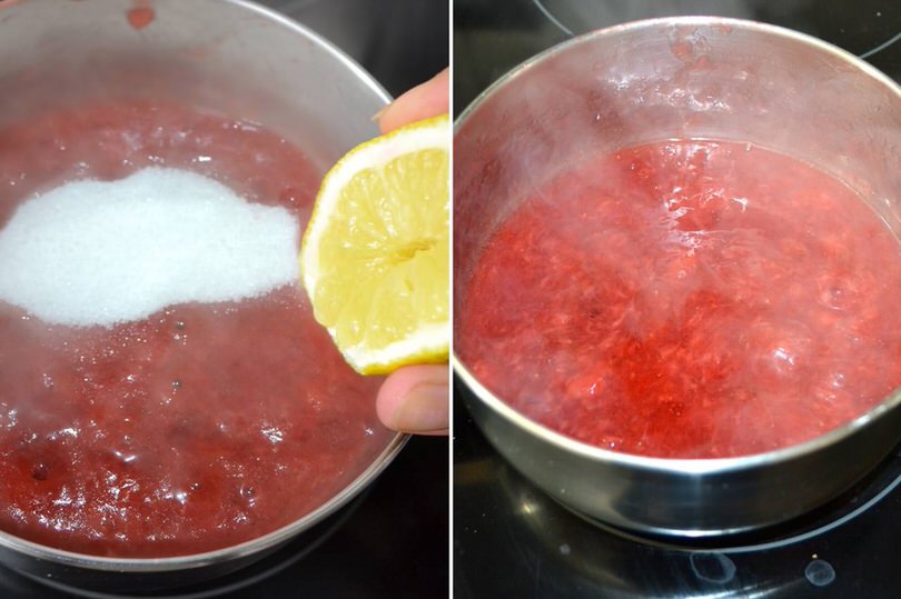 3 aggiungere zucchero e limone