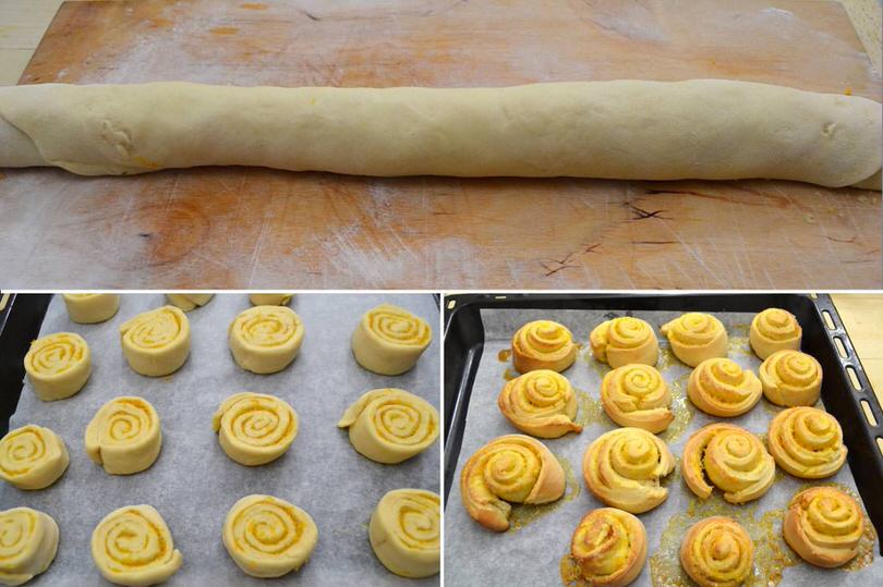 4 arrotolare e tagliare girelle