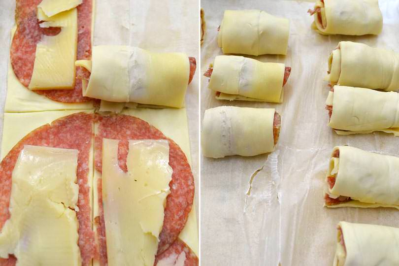 2 arrotolare pasta sfoglia