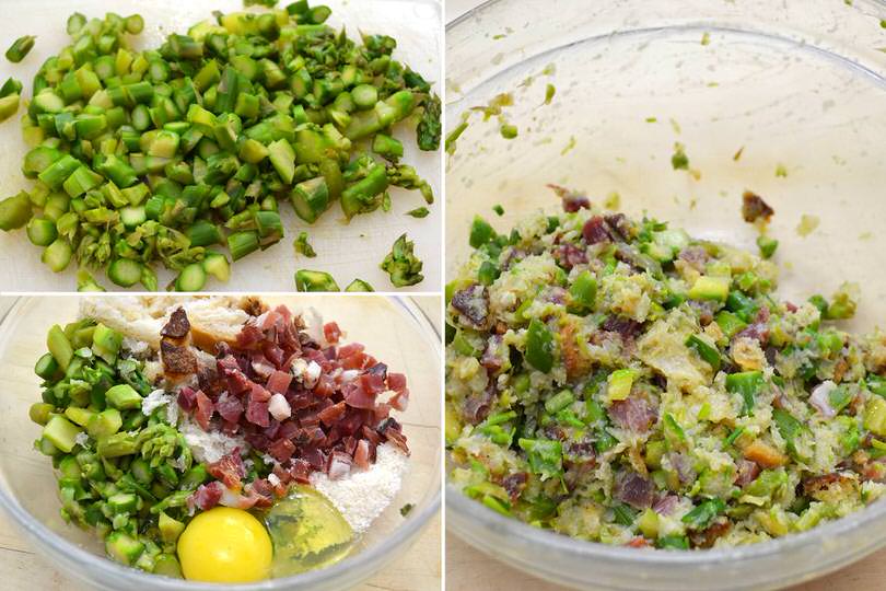 2 impasto polpette asparagi