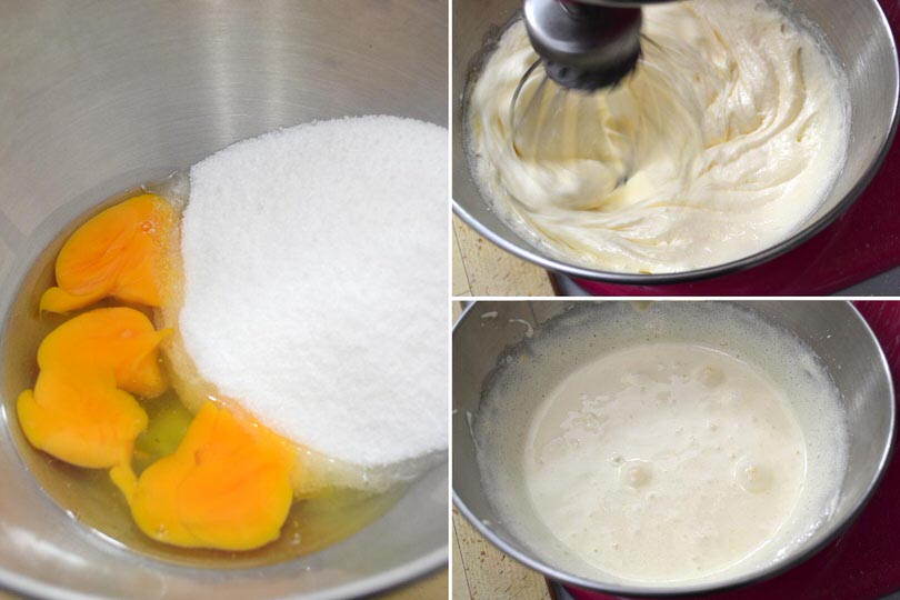 2 montare uova e zucchero