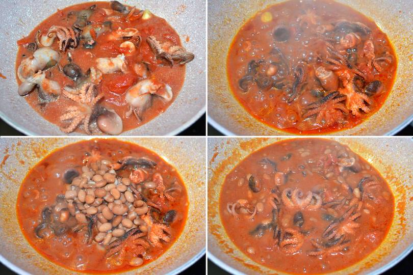 3 aggiungere fagioli