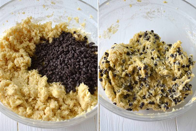 3 aggiungere gocce di cioccolato