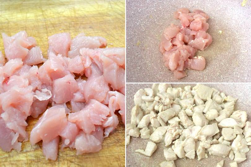 3 cuocere pollo