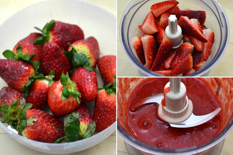 3 frullare fragole