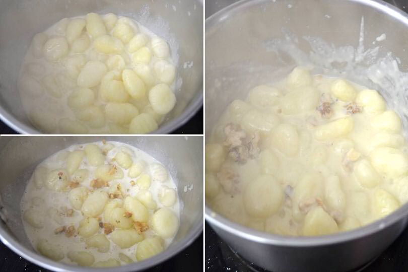 4 cuocere gnocchi