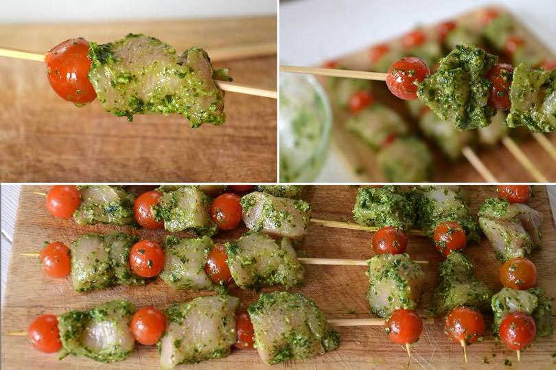 4 preparare spiedini