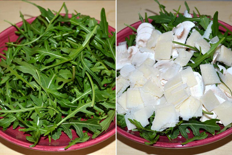 4 rucola e parmigiano