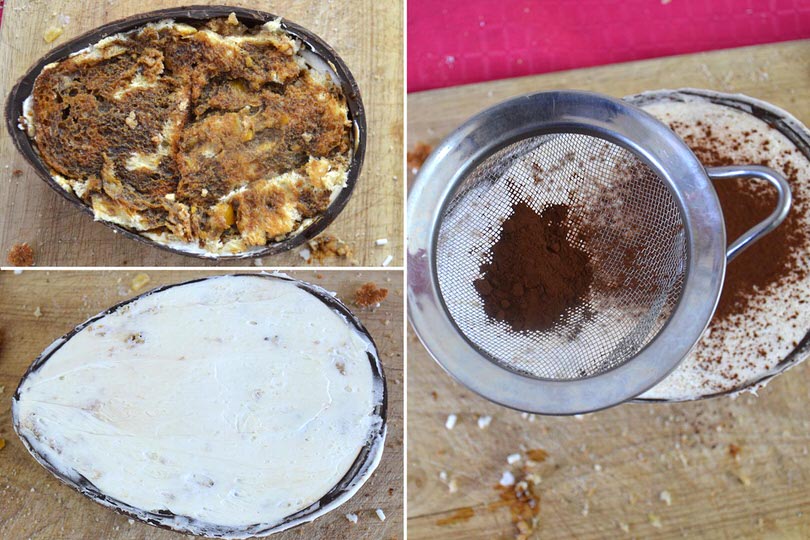 5 ricoprire con cacao