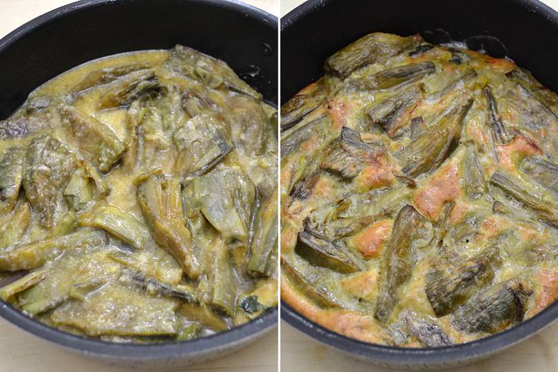 5 versare in una teglia