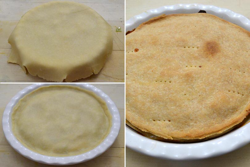 8 coprire e cuocere torta