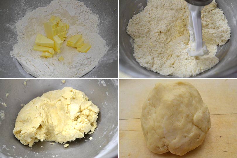 impastare burro e farina