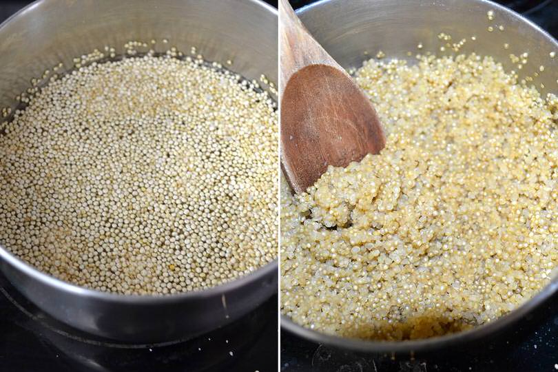 1 cuocere quinoa