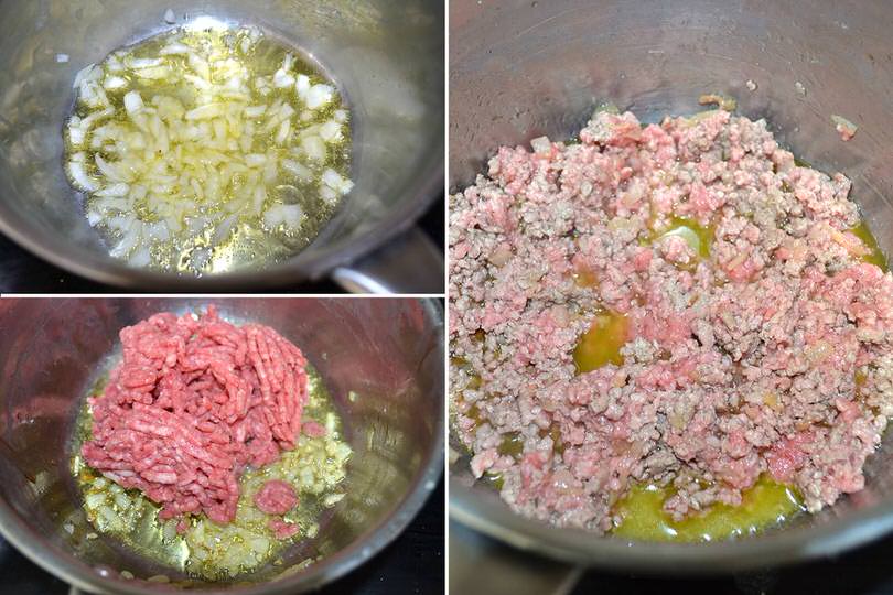 2 cuocere carne macinata