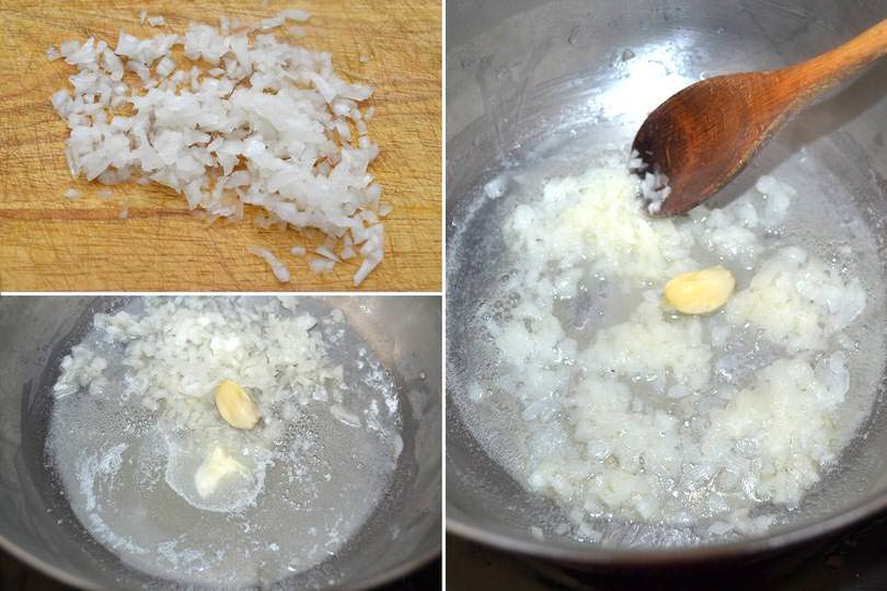 2 soffriggere aglio e cipolla