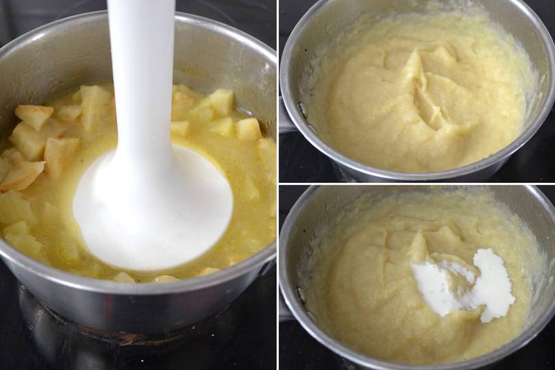 4 aggiungere panna