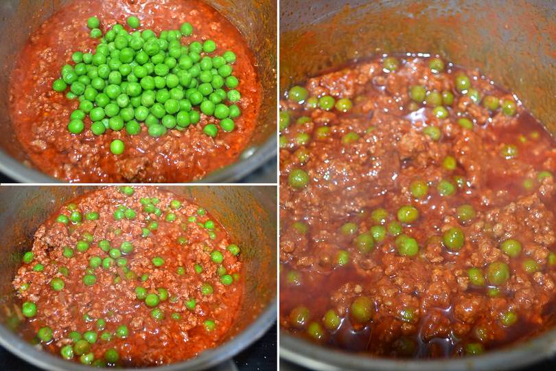 4 aggiungere piselli