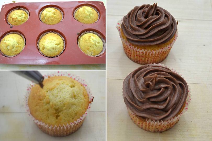 4 glassare cupcake