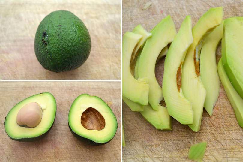 1 pulire e tagliare avocado