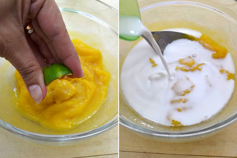 2 aggiungere lime e latte