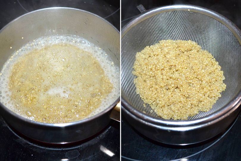 2 cuocere quinoa