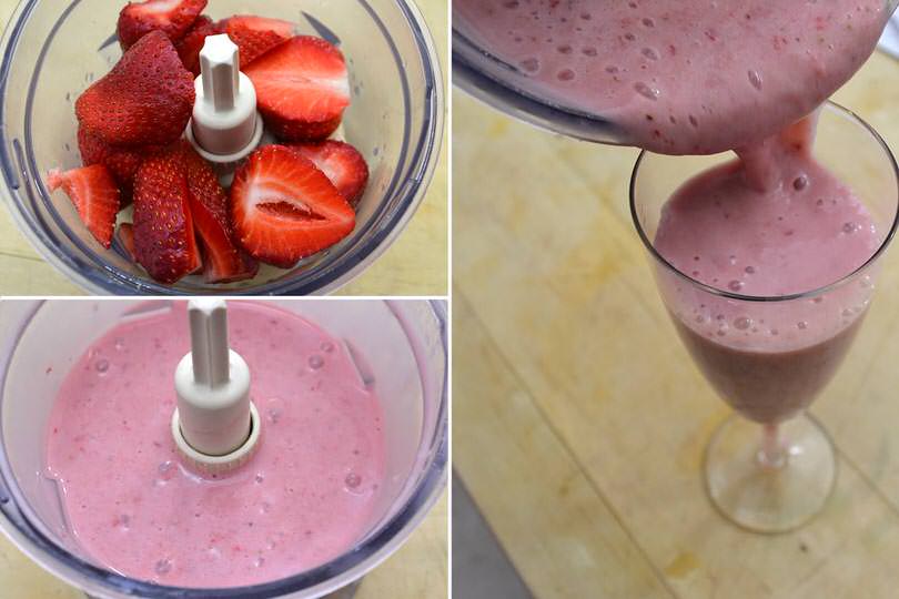2 frullare fragole e banane
