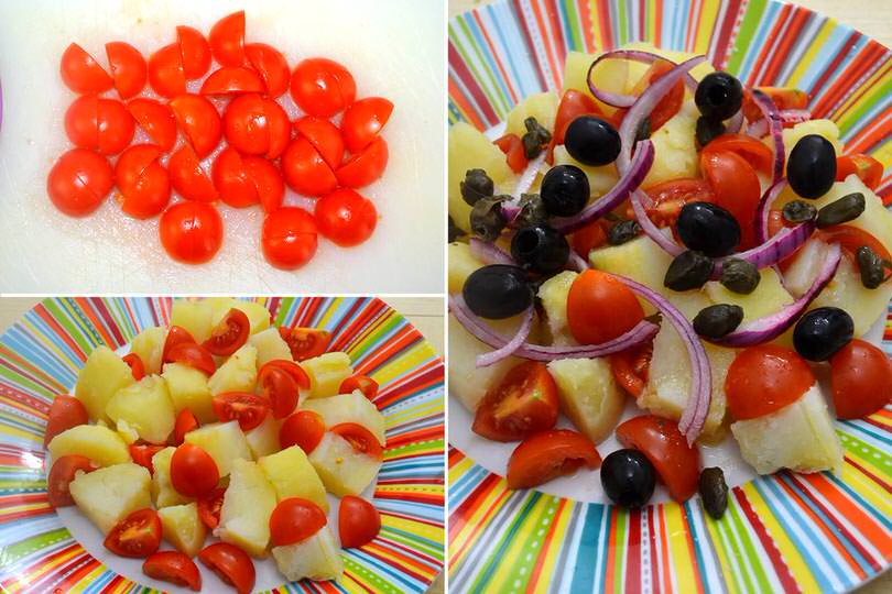 3 aggiungere pomodorini