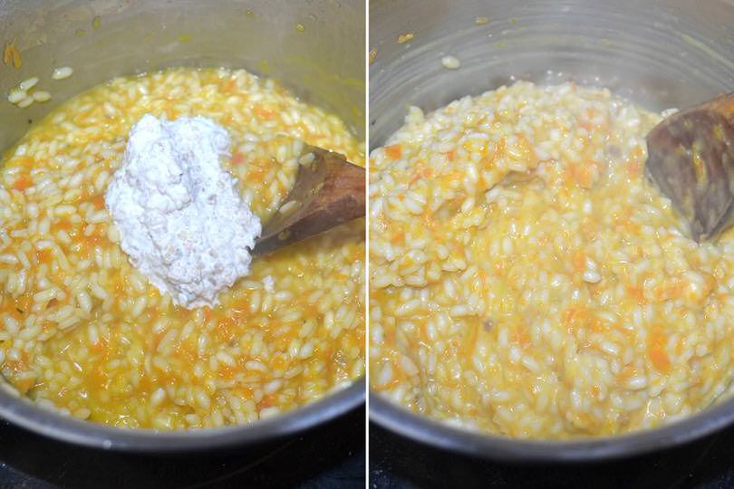 5 aggiungere crema di noci
