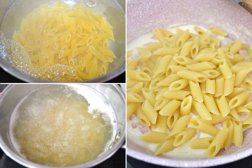 3 aggiungere pasta asciutta