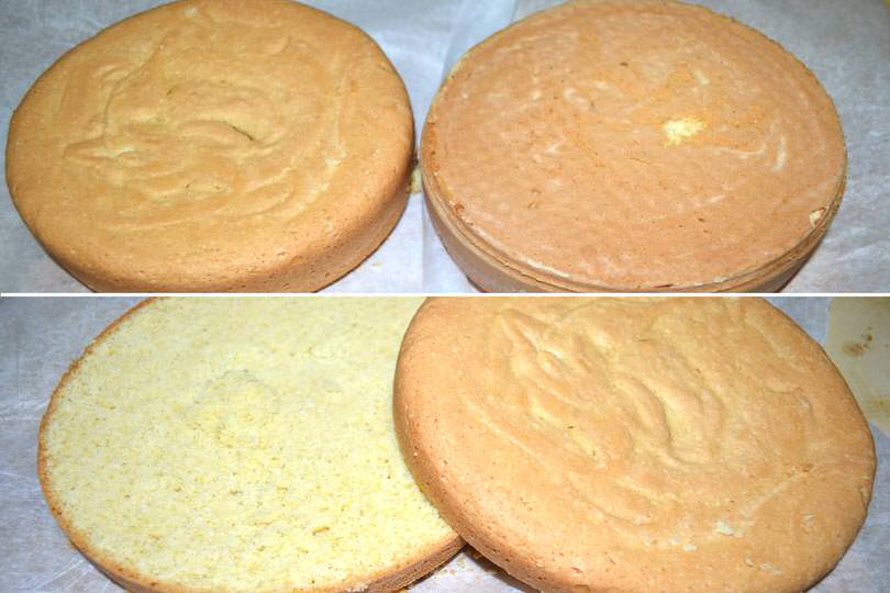 3 tagliare il pan di spagna