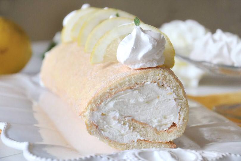 Rotolo agli albumi al limone