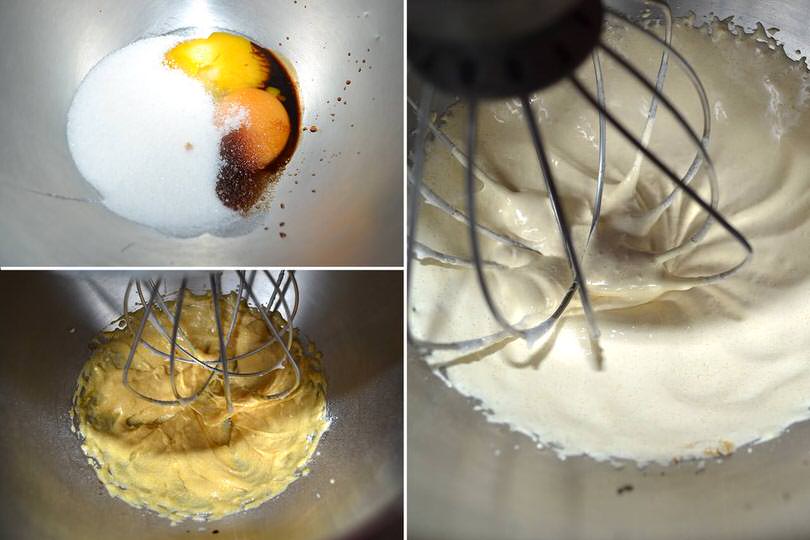 1 montare uova e zucchero