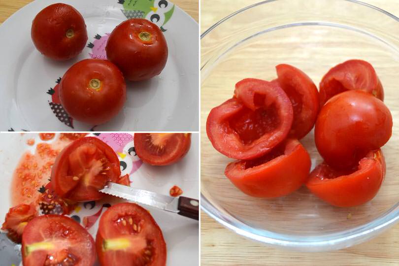 1 privare pomodorini dei semi