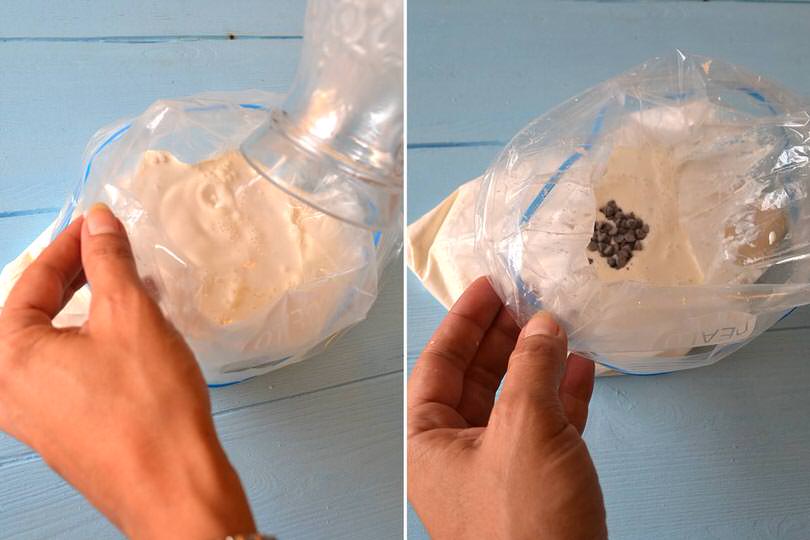 2 aggiungere gocce di cacao