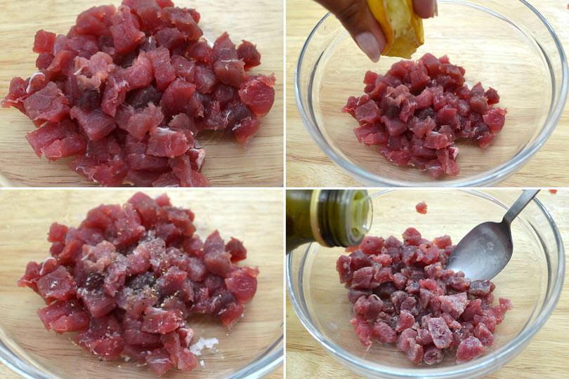 3 aggiungere limone e olio